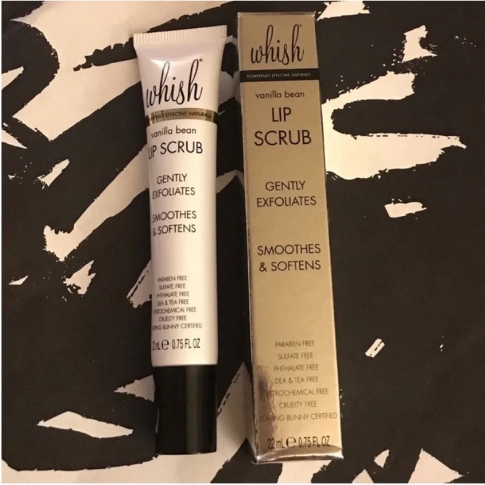 Whish Vanilla Bean Exfoliating & Moisturizing Lip Scrub, 0.75 fl oz / 22 ml